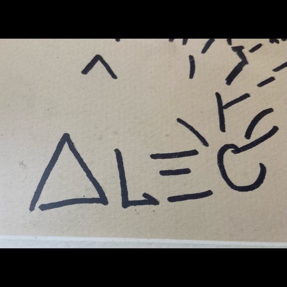 Alec Monopoly Framed Sketch Rare - Picture 3 of 4